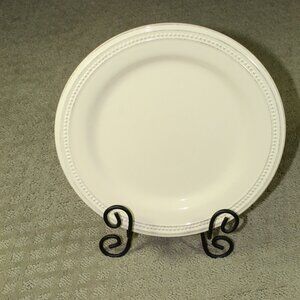 Ballard Designs Antique Bead Cream 10.5" Dinner Plate